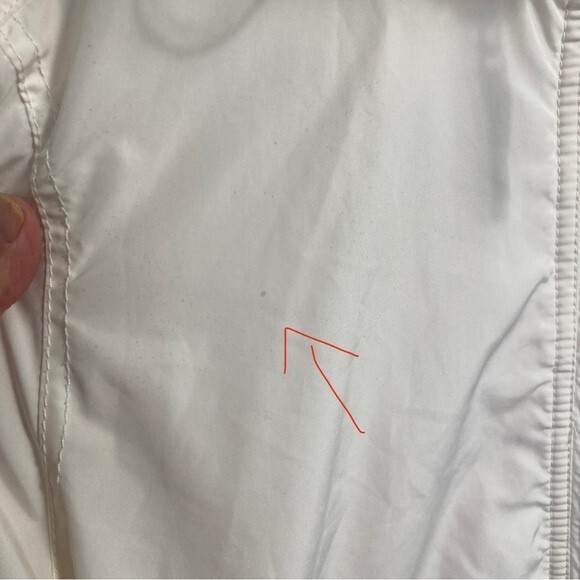 Tommy Hilfiger Jacket SZ L Ladies Cream Fleece Lined Hooded Zip Up Pockets - Picture 12 of 15